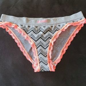 Gray and pink panties